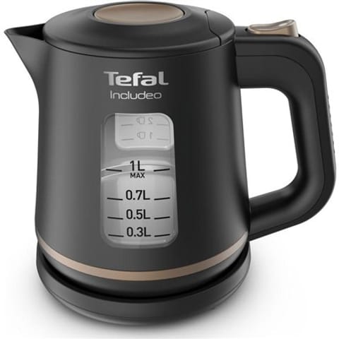 ⁨TEFAL | Kettle | KI533811 | Electric | 2400 W | 1 L | Plastic | 360° rotational base | Black⁩ w sklepie Wasserman.eu