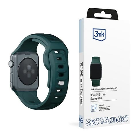 ⁨3MK Silicone Watch Strap zielony/evergreen dla Apple Watch 38/40/41mm⁩ w sklepie Wasserman.eu