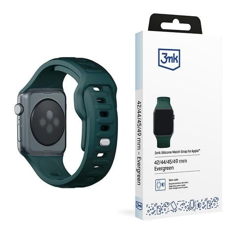 ⁨3MK Silicone Watch Strap zielony/evergreen dla Apple Watch 42/44/45/49mm⁩ w sklepie Wasserman.eu