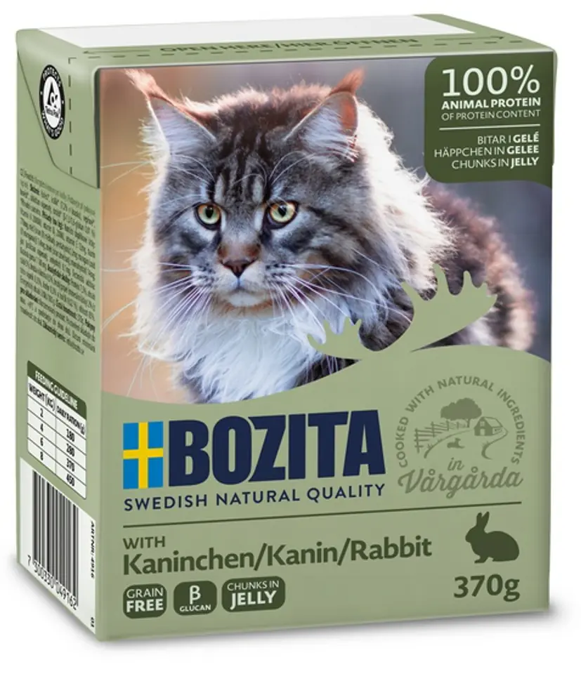 ⁨Bozita z Królikiem kawałki w galaretce kartonik 370g⁩ w sklepie Wasserman.eu