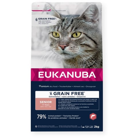 ⁨EUKANUBA Grain Free Senior Salmon - dry cat food - 2kg⁩ at Wasserman.eu