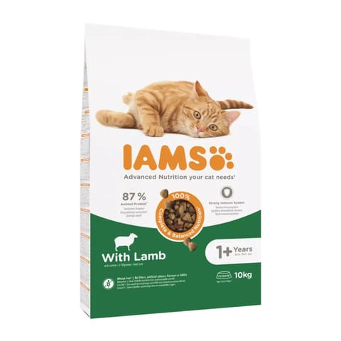 ⁨IAMS Advanced Nutrition Cat Adult Lamb - dry cat food - 10 kg⁩ at Wasserman.eu