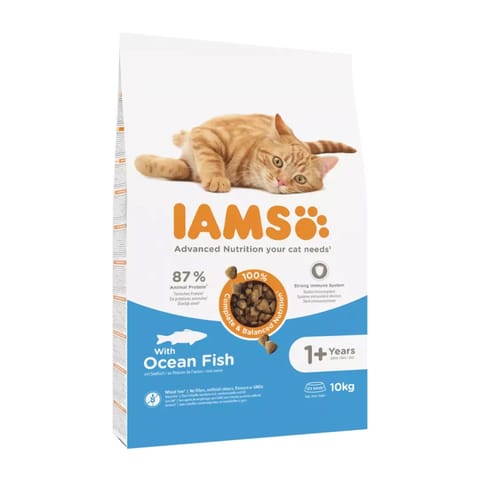 ⁨IAMS Advanced Nutrition Cat Adult Ocean Fish - dry cat food - 10 kg⁩ at Wasserman.eu