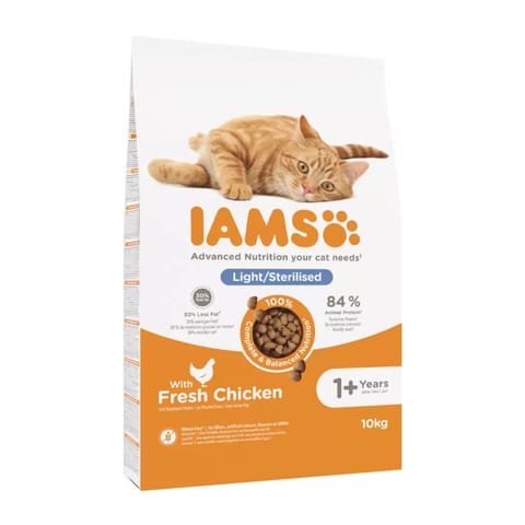 ⁨IAMS Advanced Nutrition Light/Sterilised - dry cat food - 10 kg⁩ at Wasserman.eu