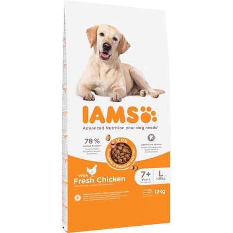 ⁨IAMS for Vitality Senior Large Breed Chicken - dry dog ​​food - 12 kg⁩ at Wasserman.eu