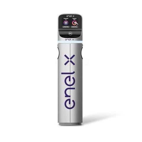 ⁨Electric vehicle charging station - Enel X JuicePole 1.1⁩ at Wasserman.eu