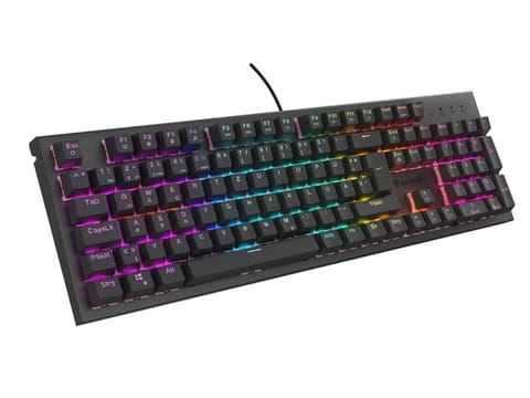 ⁨GAMING KEYBOARD GENESIS THOR 303 DE RGB BACKLIGHT MECHANICAL SILENT SWITCH BLACK HOT SWA⁩ at Wasserman.eu