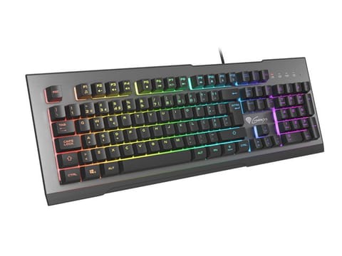 ⁨GENESIS Rhod 500 RGB keyboard Gaming USB QWERTY Portuguese Black, Silver⁩ at Wasserman.eu