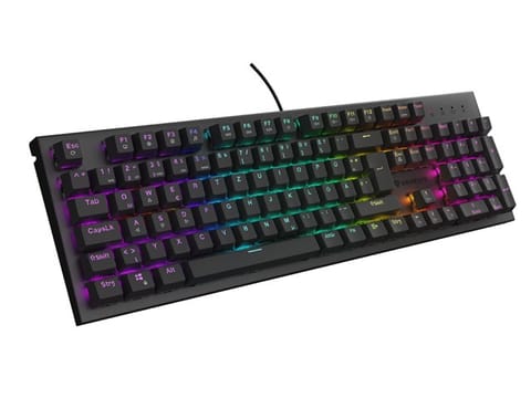 ⁨GENESIS Thor 303 klawiatura Gaming USB QWERTZ Niemiecki Czarny⁩ w sklepie Wasserman.eu