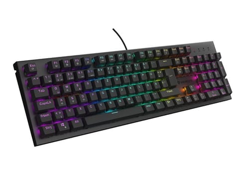 ⁨GAMING KEYBOARD GENESIS THOR 303 DE RGB BACKLIGHT MECHANICAL BROWN SWITCH BLACK HOT SWAP⁩ at Wasserman.eu