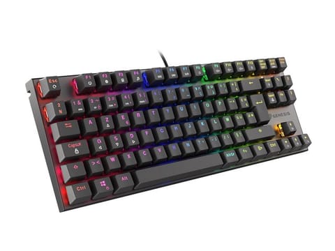 ⁨KLAWIATURA DLA GRACZY GENESIS THOR 300 TKL RGB FR PODŚWIETLENIE MECHANICZNA RED SWITCH⁩ w sklepie Wasserman.eu