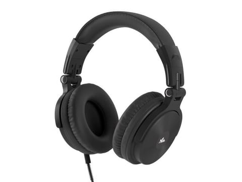 ⁨AUDICTUS VOYAGER OVER-EAR HEADPHONES WITH MICROPHONE BLACK⁩ at Wasserman.eu