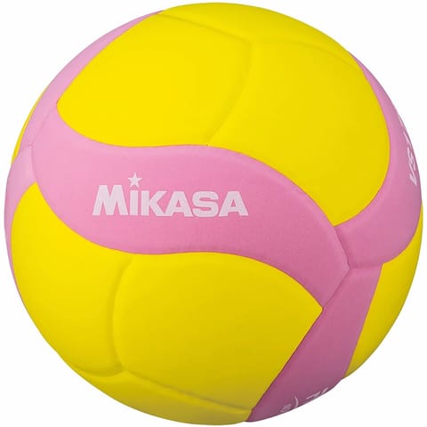 ⁨Mikasa VS160W yellow-pink volleyball size 4⁩ at Wasserman.eu