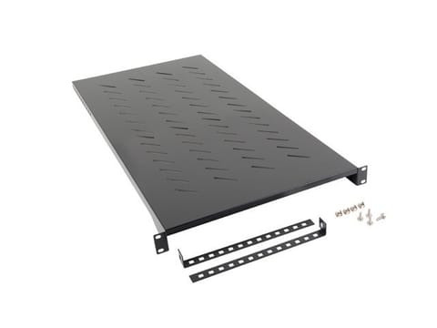 PÓŁKA DO SZAF 19" 1200MM CZARNA LANBERG (1U/483X910MM UDŹWIG DO 25KG, MONTAŻ 4 PUNKTOWY) w sklepie Wasserman.eu