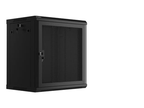 ⁨WALL-HUNG RACK CABINET 19" 12U 600X450 BLACK PERFORATED DOOR LANBERG (FLAT PACK)⁩ at Wasserman.eu