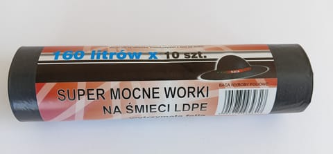 ⁨GARBAGE BAGS 160L 90*110 A10⁩ at Wasserman.eu