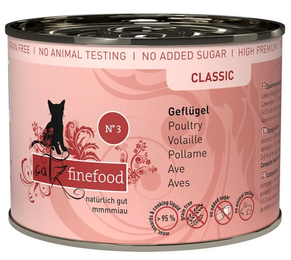 ⁨Catz Finefood Classic N.03 Poultry can 200g⁩ at Wasserman.eu