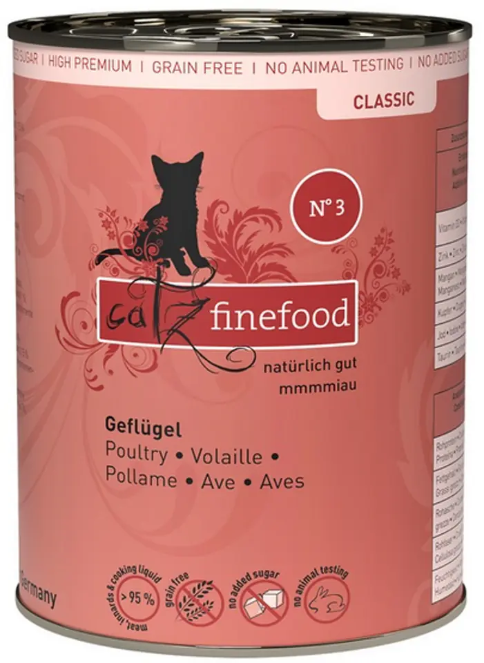 ⁨Catz Finefood Classic N.03 Poultry can 400g⁩ at Wasserman.eu