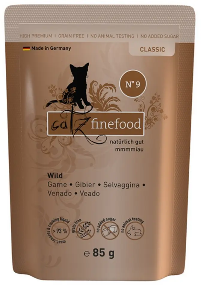 ⁨Catz Finefood Classic N.09 Venison sachet 85g⁩ at Wasserman.eu