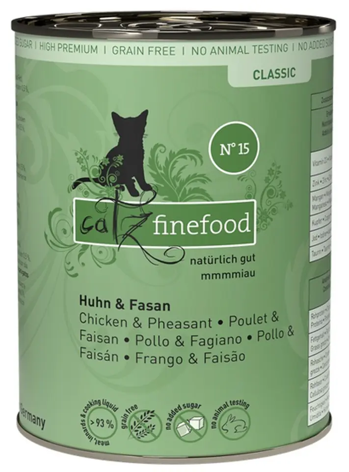 Catz Finefood Classic N.15 Kurczak i Bażant puszka 400g w sklepie Wasserman.eu