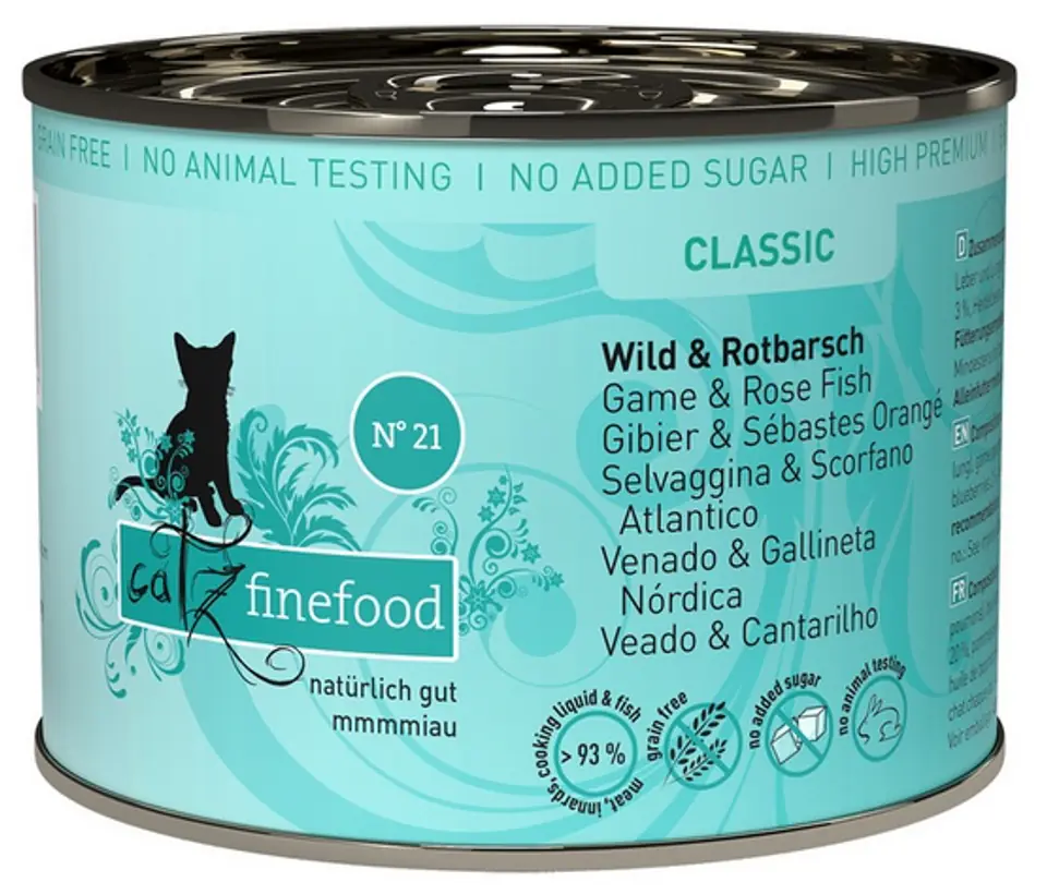 Catz Finefood Classic N.21 Dziczyzna i Karmazyn puszka 200g w sklepie Wasserman.eu