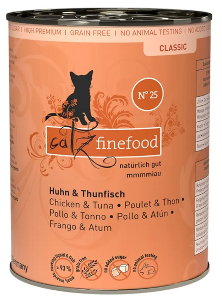 Catz Finefood Classic N.25 Kurczak i Tuńczyk puszka 400g w sklepie Wasserman.eu