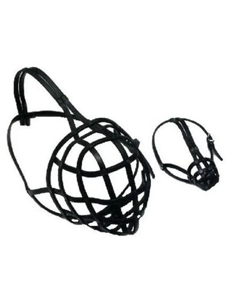 ⁨CHABA Leather muzzle R1 - for rottweiler bitch⁩ at Wasserman.eu