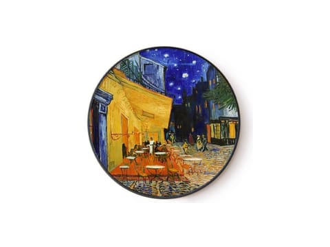 ⁨Obrazek okrągły - V. van Gogh, Taras Kawiarki Nocą (CARMANI)⁩ w sklepie Wasserman.eu