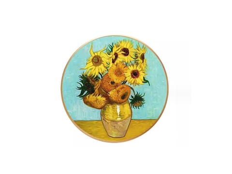 ⁨Obrazek okrągły - V. van Gogh, Słoneczniki (CARMANI)⁩ w sklepie Wasserman.eu
