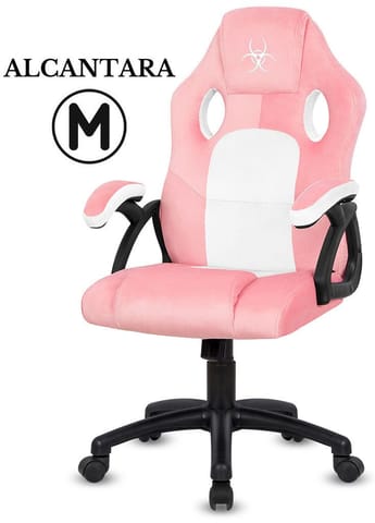⁨Fotel obrotowy do biurka CARRERA M ALCANTARA PINK FROST⁩ w sklepie Wasserman.eu