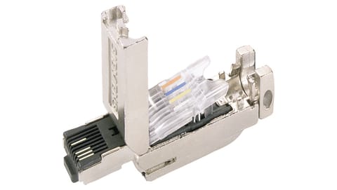 ⁨Wtyczka RJ45 2x2 kat.5 prosta w obudowie metalowej 6GK1901-1BB10-2AE0⁩ w sklepie Wasserman.eu