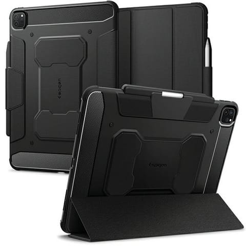 ⁨Spigen Rugged Armor PRO iPad Pro 13.7" 2024 czarny/black ACS07007⁩ w sklepie Wasserman.eu