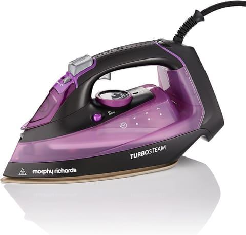 ⁨Morphy Richards 303140 iron Steam iron Ceramic soleplate 2800 W Black, Purple⁩ at Wasserman.eu