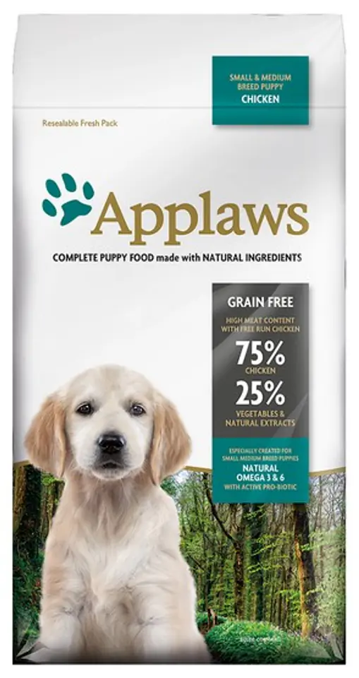 ⁨Applaws Puppy Small & Medium Breed Chicken 7,5kg⁩ at Wasserman.eu