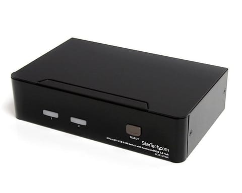 ⁨StarTech.com 2 Port DVI USB KVM Switch with Audio and USB 2.0 Hub⁩ at Wasserman.eu