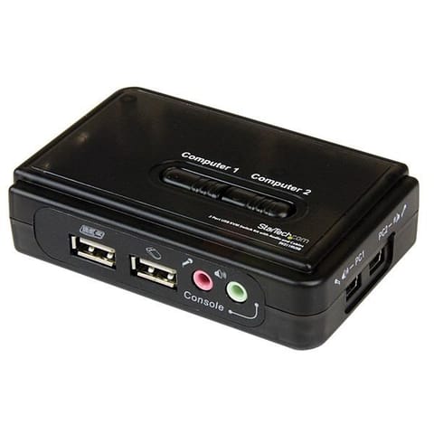 ⁨2 USB KVM PORT SWITCH W/ AUDIO/IN⁩ at Wasserman.eu