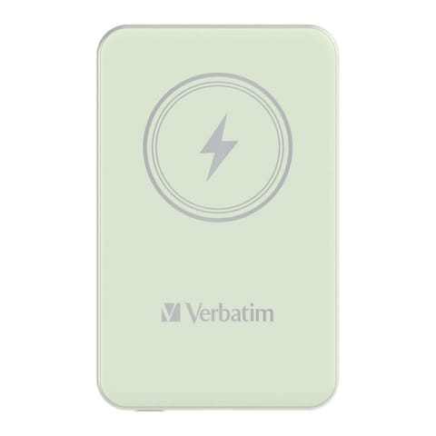 ⁨Verbatim Charge 'n' Go Magnetic Wireless Power Bank 10000mAh Green⁩ at Wasserman.eu