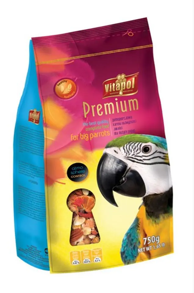 ⁨VITAPOL PREMIUM LARGE PARROT [ZVP-0272] 750g⁩ at Wasserman.eu