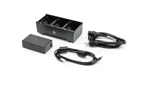 ⁨3 slot battery charger; ZQ600, QLn and ZQ500 Series; Includes power supply and UK power cord⁩ w sklepie Wasserman.eu