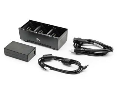 ⁨3 slot battery charger; ZQ600, QLn and ZQ500 Series; Includes power supply and EU power cord⁩ at Wasserman.eu