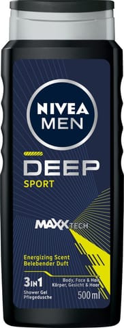 ⁨NIVEA MEN Żel pod prysznic 3w1 Deep Sport 500 ml⁩ w sklepie Wasserman.eu