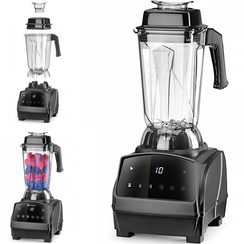 ⁨Blender barmański barowy elektroniczny 3 prędkości timer 2.5 l 1680 W⁩ w sklepie Wasserman.eu