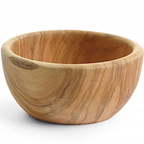 Miska ozdobna do przekąsek z drewna oliwnego okrągła śr. 125 x 60 mm w sklepie Wasserman.eu