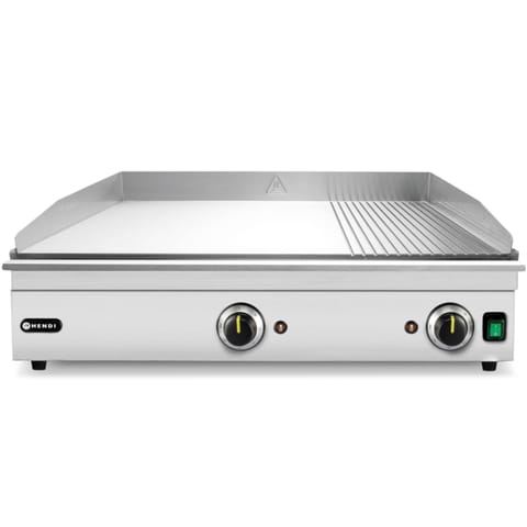 ⁨Grill elektryczny płyta grillowa gładka ryflowana 697 x 474 mm 3500 W⁩ w sklepie Wasserman.eu