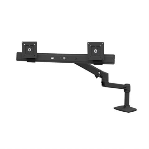 ⁨Ergotron LX DESK DUAL DIRECT ARM/25IN MIS-D 10Y W MATTE BLACK⁩ at Wasserman.eu