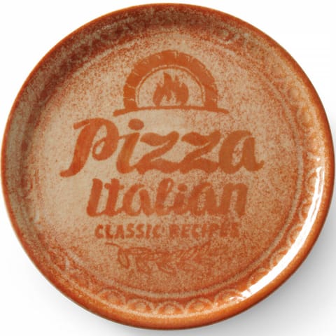 Talerz do pizzy z porcelany Recipe Collection Brick Red śr. 33 cm - zestaw 6 szt. w sklepie Wasserman.eu