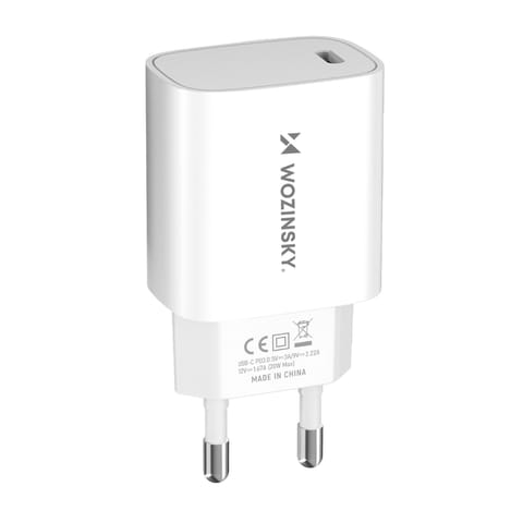 ⁨Ładowarka sieciowa 20W USB-C 100-240V biała⁩ w sklepie Wasserman.eu