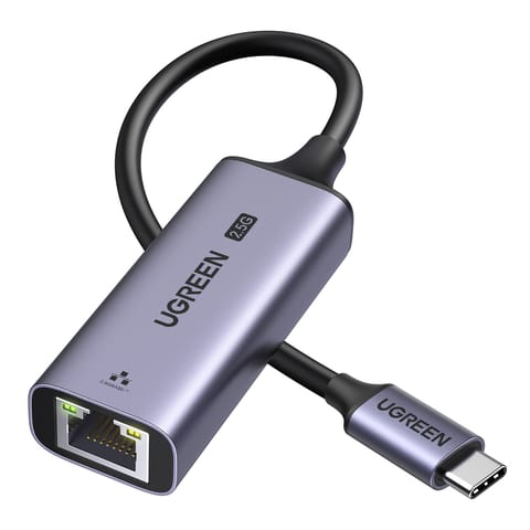 ⁨Adapter karta sieciowa Ethernet USB-C - RJ45 2.5G szary⁩ w sklepie Wasserman.eu