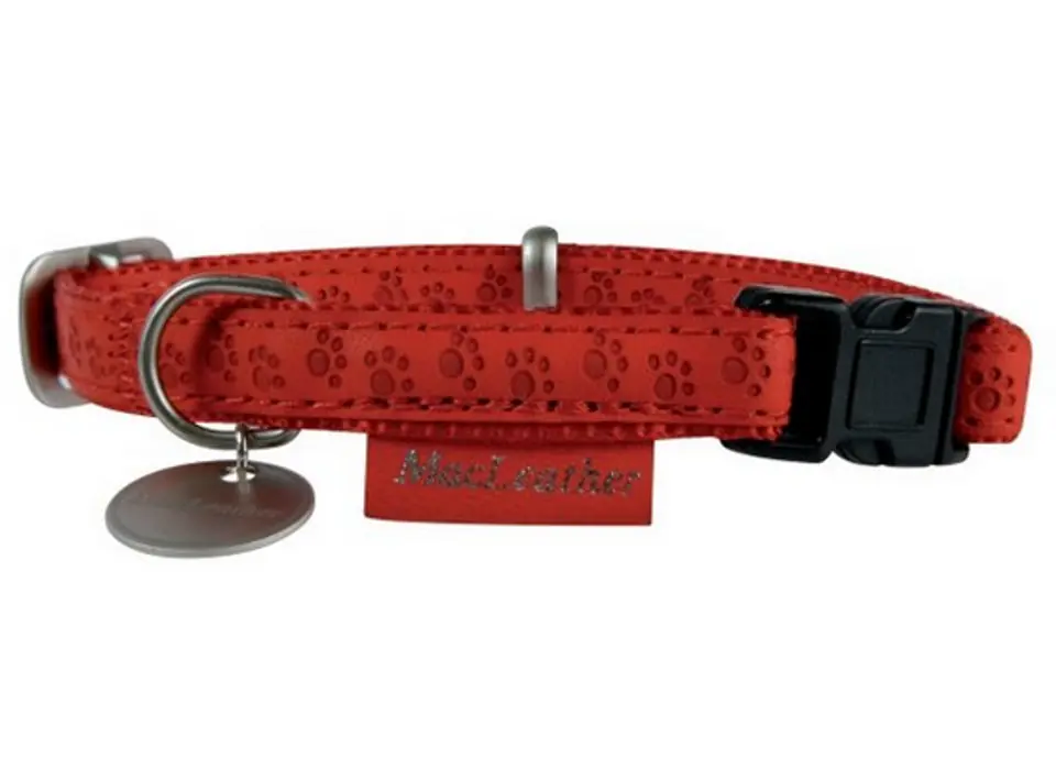 ⁨Zolux Adjustable Collar Mac Leather 20mm Red [522040RO]⁩ at Wasserman.eu