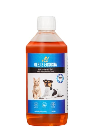 ⁨LAB-V Olej z Łososia dla psa i kota 500ml⁩ w sklepie Wasserman.eu